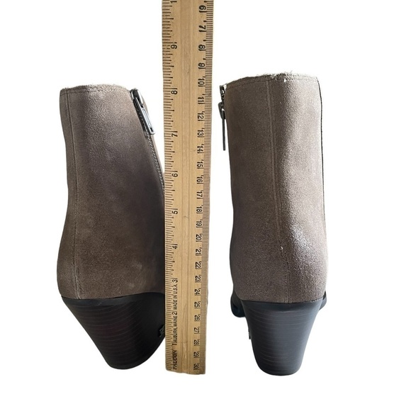 Sam Edelman Jane Bootie Desert Olive Leather Stacked Heel Zip Up Size 10 NWT - Picture 9 of 11